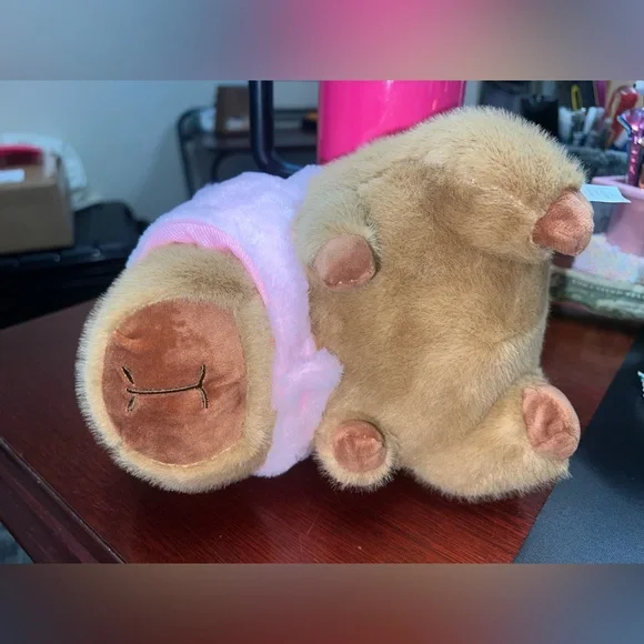 Capybara Plush With Pig Hat π - Picture 9 of 9